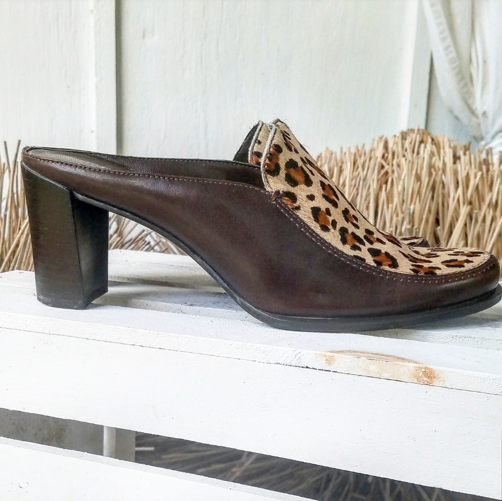Vintage Franco Sarto Leopard Print Loafers! - Picture 3 of 5